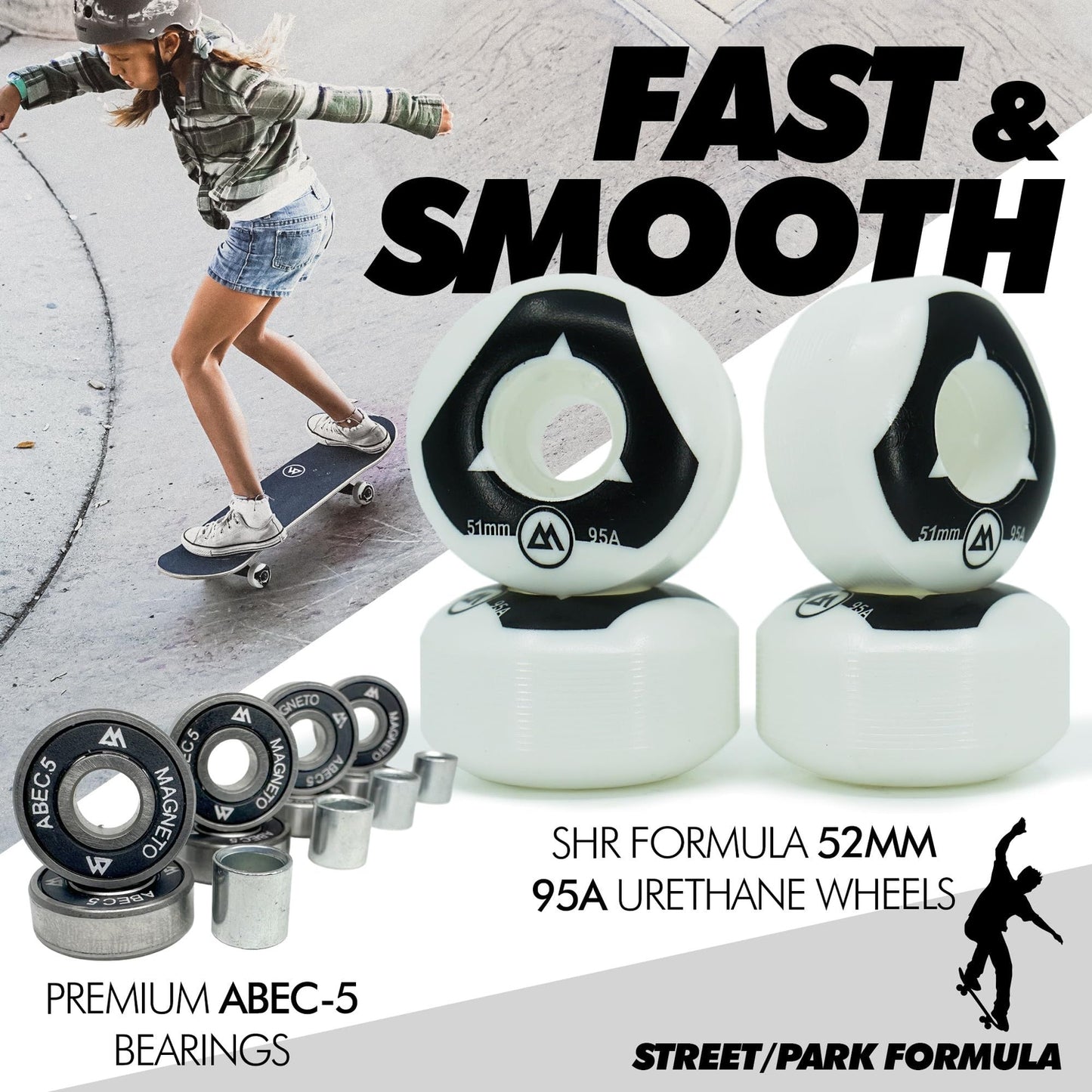 Cruiser Skateboard -  Maple Wood - Palm Trees
